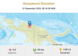 Gempa Magnitudo 6,3 Getarkan Papua — Tanpa Risiko Tsunami